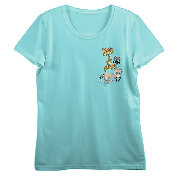 Back To The Future Anime Art Crew Neck Short Sleeve Mint Women's T-shirt
-Medium