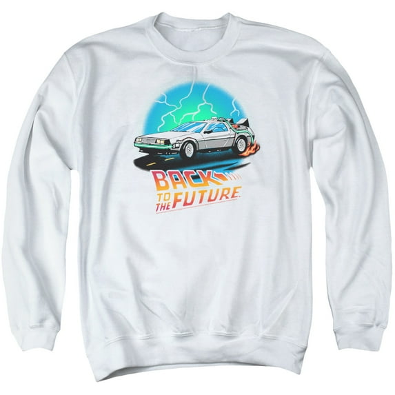 Back To The Future - Bttf Airbrush - Crewneck Sweatshirt - Large
