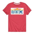 thumbnail image 1 of Back To The Future - California License Plate Outtatime - Toddler & Youth Short Sleeve Graphic T-Shirt, 1 of 4