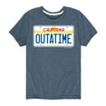 thumbnail image 1 of Back To The Future - California License Plate Outtatime - Toddler & Youth Short Sleeve Graphic T-Shirt, 1 of 4