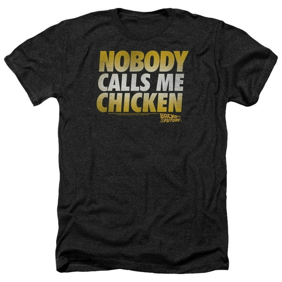 Back To The Future - Chicken - Heather Short Sleeve Shirt - Small