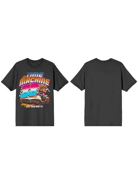 Back To The Future DeLorean 88 Graphic Tee for Men-XL