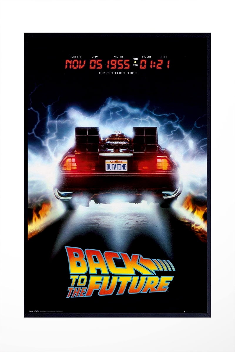 Back To The Future (DeLorean - Destination: Nov 05 1955) - Movie Poster Frameless Gift 12 x 18 inch(30cm x 46cm)