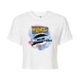 thumbnail image 1 of Back To The Future - DeLorean Time Machine - Juniors Cropped Cotton Blend T-Shirt, 1 of 4