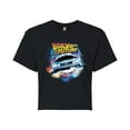 thumbnail image 1 of Back To The Future - DeLorean Time Machine - Juniors Cropped Cotton Blend T-Shirt, 1 of 4