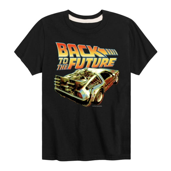 Back To The Future - DeLorean Time Machine - Toddler & Youth Short Sleeve Graphic T-Shirt