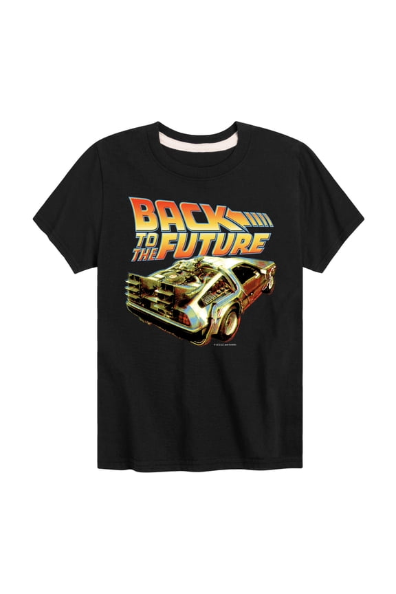 - DeLorean Time Machine - Toddler & Youth Short Sleeve Graphic T-Shirt