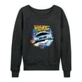 thumbnail image 1 of Back To The Future - DeLorean Time Machine - Women's Lightweight French Terry Long Sleeve Shirt, 1 of 4