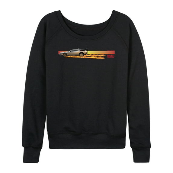 Back To The Future - Delorean - Women's French Terry Long Sleeve Shirt