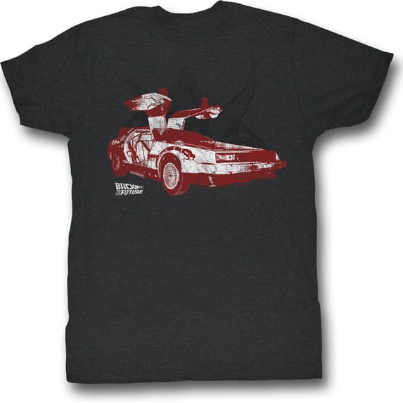 Back to the Future Doorrrs Black Adult T-Shirt