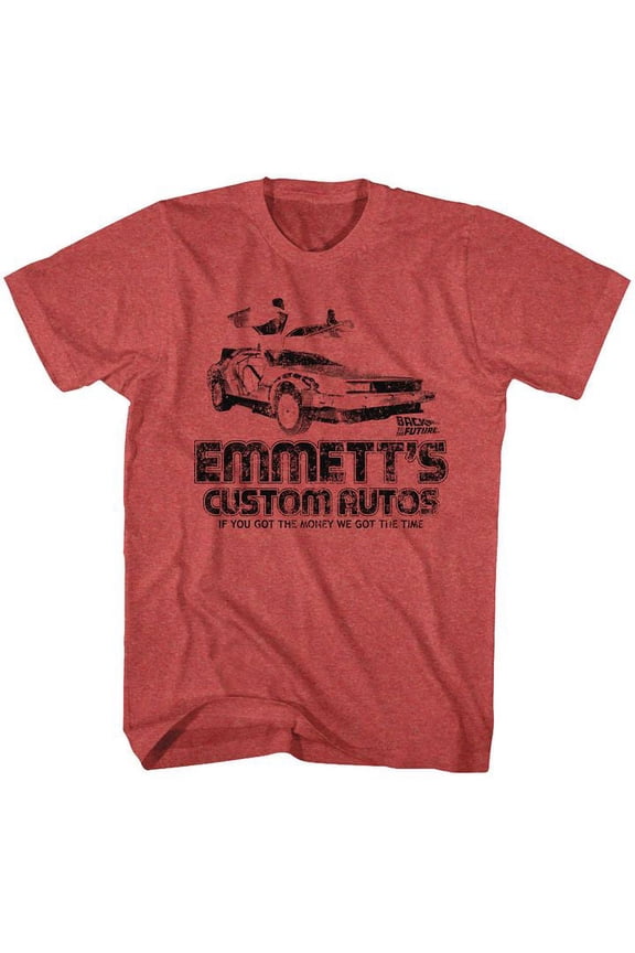 Back To The Future Emmetts Red Heather Adult T-Shirt 5Xl