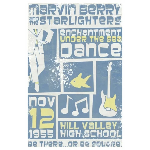 Back To The Future Enchantment Under The Sea Dance Marvin Berry Promo Poster UNFRAMED PAPER POSTER
