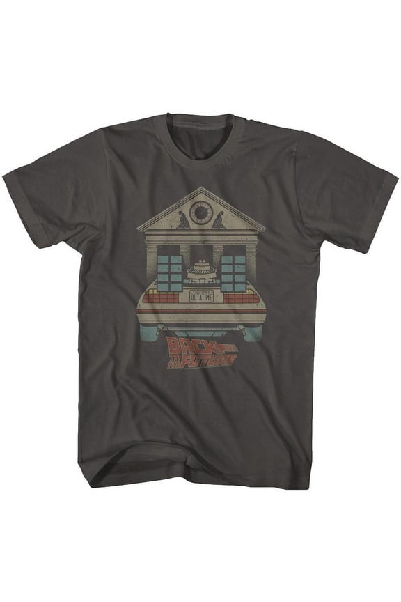 Back To The Future Faded Smoke Adult T-Shirt