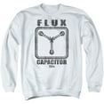 thumbnail image 1 of Back To The Future Flux Capacitor Adult Crewneck Sweatshirt White, 1 of 1
