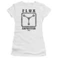 thumbnail image 1 of Back To The Future Flux Capacitor S/S Junior Women's T-Shirt Sheer White, 1 of 1
