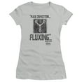 thumbnail image 1 of Back To The Future Fluxing S/S Junior Women's T-Shirt Sheer Silver, 1 of 2
