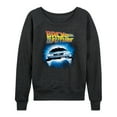thumbnail image 1 of Back To The Future - Flying DeLorean - Women's Lightweight French Terry Long Sleeve Shirt, 1 of 4