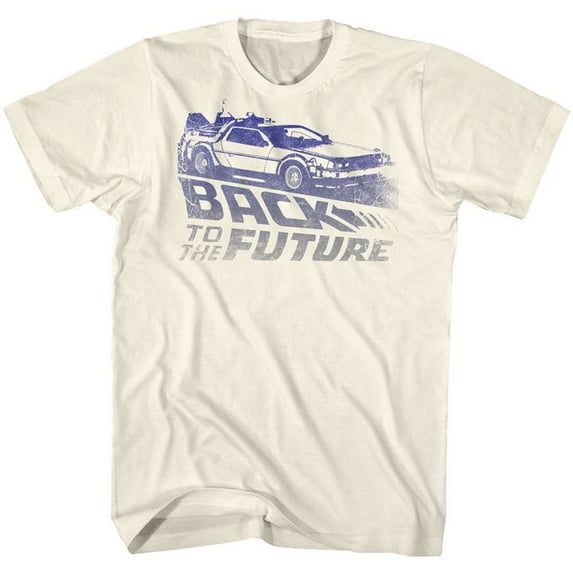 Back To The Future Future Fade Natural Adult T-Shirt 4Xl