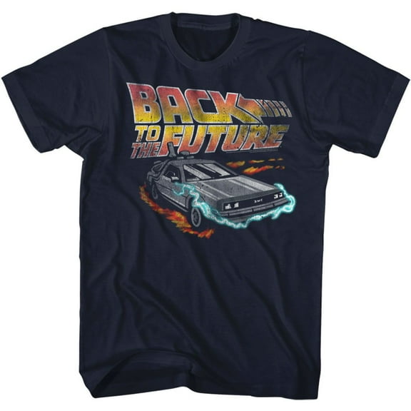 Back To The Future Future Navy Adult T-Shirt 3Xlt