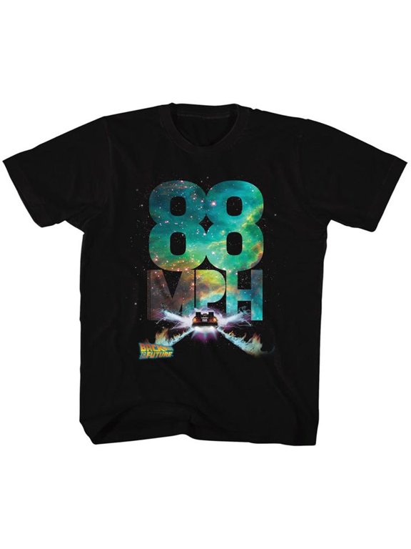 Back To The Future Galactic Speed Black Youth T-Shirt