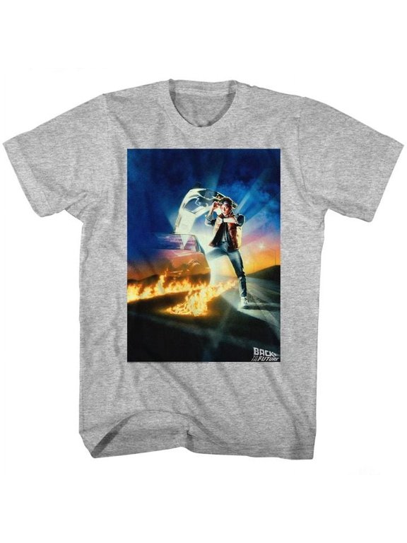 Back To The Future Go Go Go Gray Heather Adult T-Shirt 3Xlt