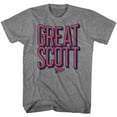 thumbnail image 1 of Back To The Future Great Scott Graphite Heather Adult T-Shirt 5Xl, 1 of 2