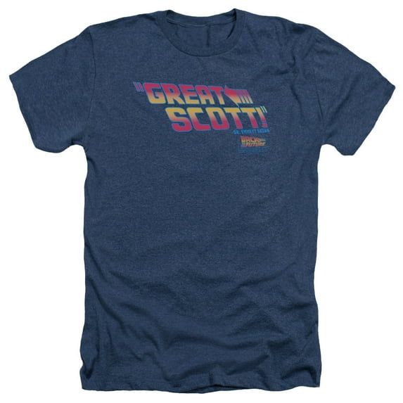 Back To The Future - Great Scott - Heather Short Sleeve Shirt - Medium