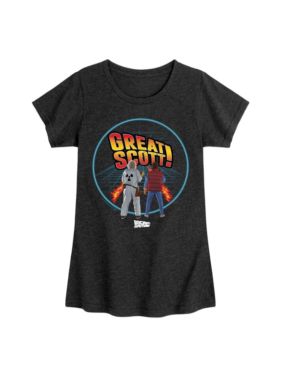 - Great Scott! - Toddler & Youth Girls Short Sleeve Graphic T-Shirt