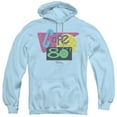 thumbnail image 1 of Back To The Future II Cafe 80's Adult Pullover Hoodie Sweatshirt Light Blue, 1 of 1