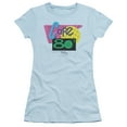 thumbnail image 1 of Back To The Future II Cafe 80's S/S Junior Women's T-Shirt Sheer Light Blue, 1 of 1