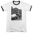 thumbnail image 1 of Back To The Future II Einstein Adult Ringer T-Shirt White Black, 1 of 1