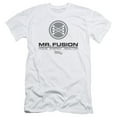thumbnail image 1 of Back To The Future II Mr. Fusion Logo S/S Adult 30/1 T-Shirt White, 1 of 1