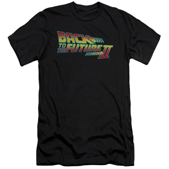 Back To The Future Ii - Logo - Slim Fit Short Sleeve Shirt - Large