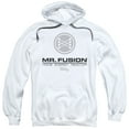 thumbnail image 1 of Back To The Future II Mr. Fusion Logo Adult Pullover Hoodie Sweatshirt White, 1 of 2
