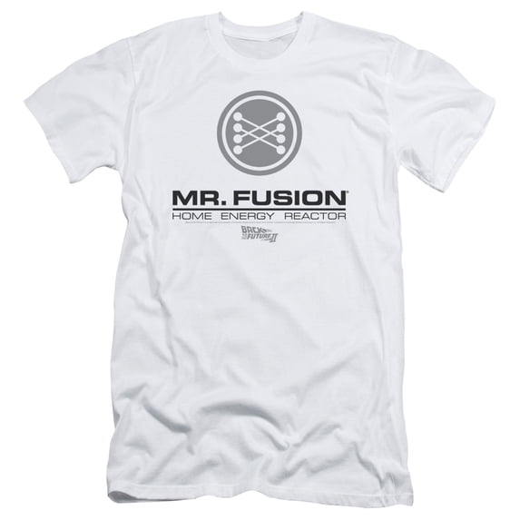 Back To The Future Ii - Mr. Fusion Logo - Slim Fit Short Sleeve Shirt - Large