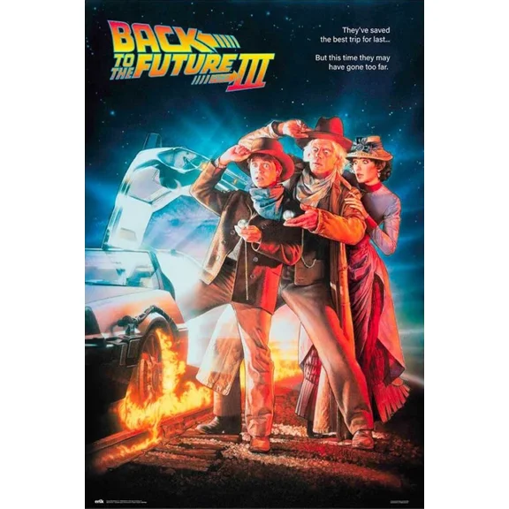 Back To The Future Iii - Movie Poster (Regular - Sans Credits) UNFRAMED PAPER POSTER, Home Decor