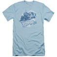 thumbnail image 1 of Back To The Future III Time Train S/S Adult 30/1 T-Shirt Light Blue, 1 of 2