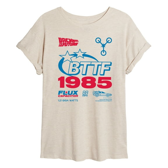 Back To The Future - Jersey Americana - Women's Oversized Graphic T-Shirt