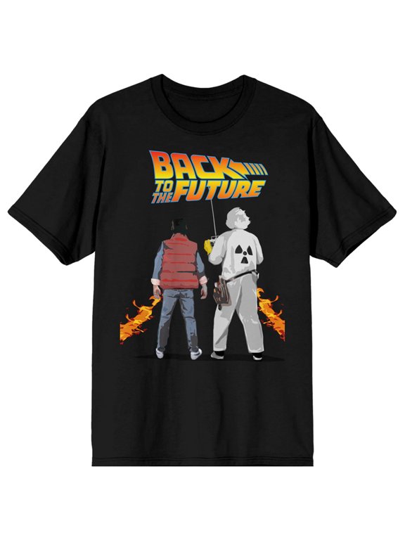 Back To The Future Key Art Women's Black T-Shirt-XXL