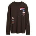 thumbnail image 1 of Back To The Future - License Plate And Icon - Men's Long Sleeve Graphic T-Shirt, 1 of 3