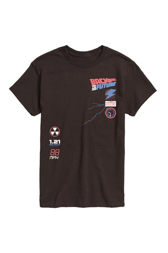 - License Plate And Icon - Men's Short Sleeve Graphic T-Shirt
