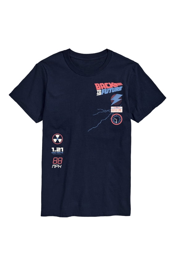 - License Plate And Icon - Men's Short Sleeve Graphic T-Shirt