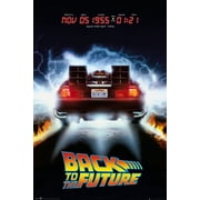 Back To The Future - Movie Poster Delorean Size 24" X 36"