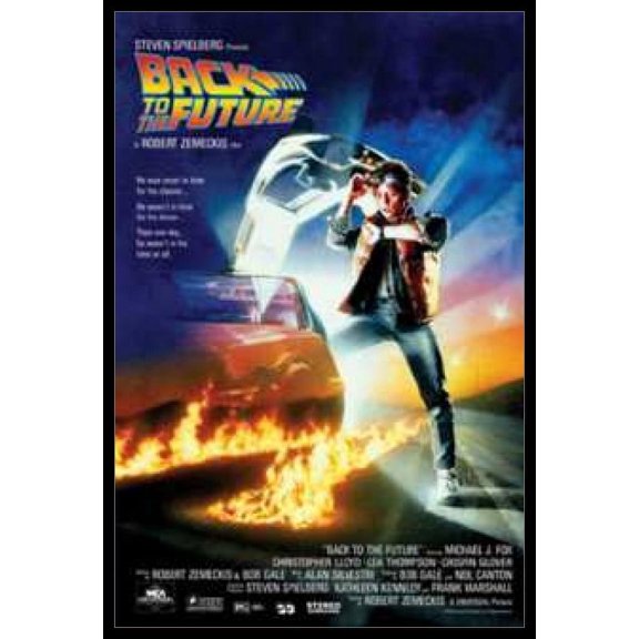Back To The Future Movie Poster Laminated & Framed Poster (24 x 36)