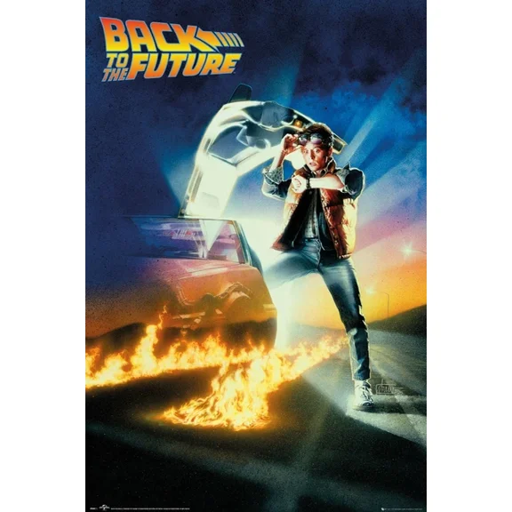 Back To The Future - Movie Poster UNFRAMED PAPER POSTER, Home Decor