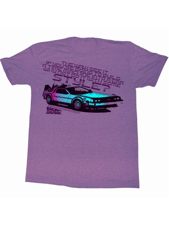 Back To The Future Movies A Little Style Adult Short Sleeve T Shirt