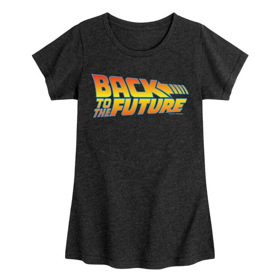 Back To The Future - Original Movie Logo - Toddler & Youth Girls Short Sleeve Graphic T-Shirt