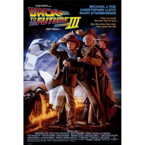 Back To The Future Part 3 Movie Poster Print - 27 x 40