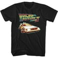 thumbnail image 1 of Back To The Future Carwithflatwheels Black Adult T-Shirt 3Xlt, 1 of 2