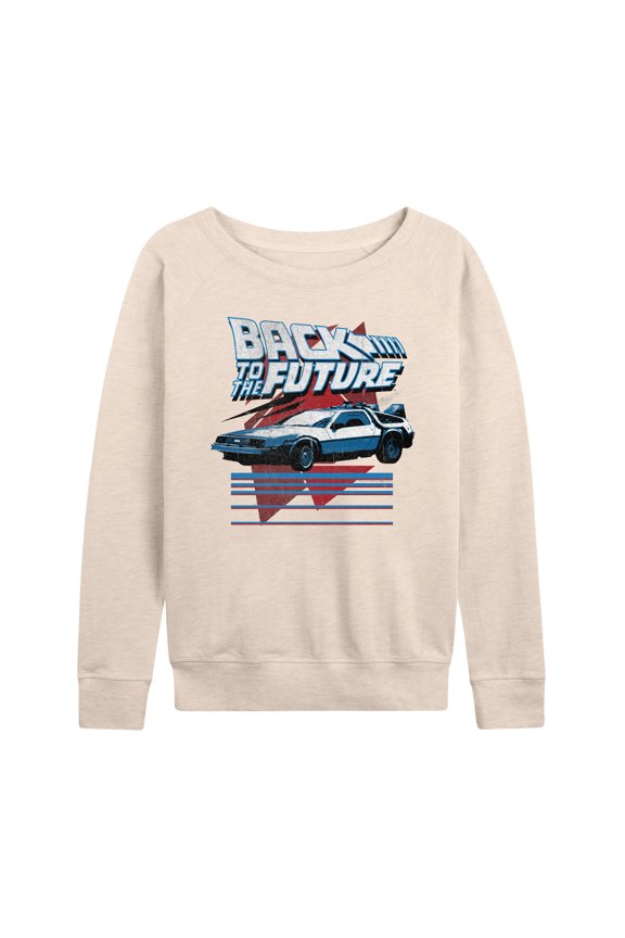 - Retro DeLorean - Women's Lightweight French Terry Long Sleeve Shirt